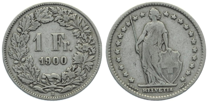 1 Franken 1900 B